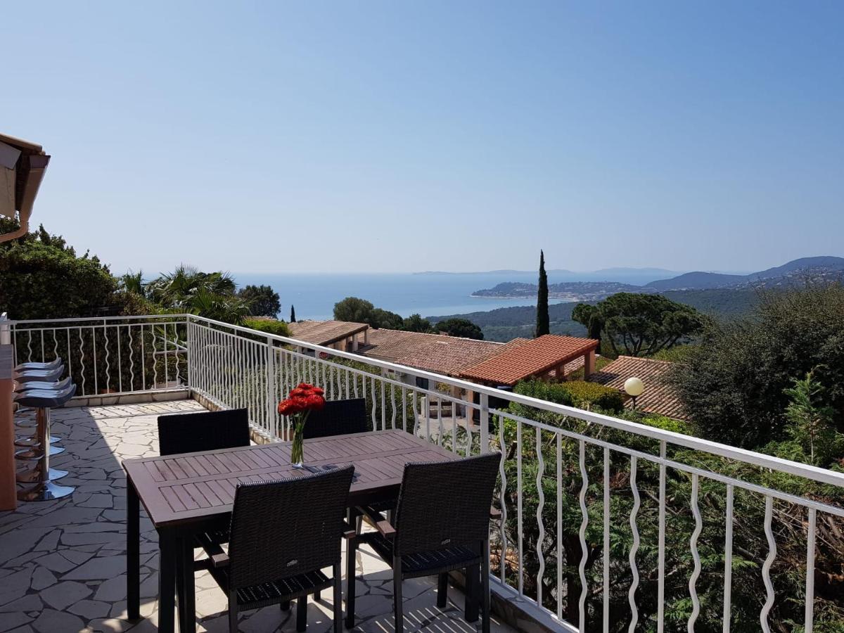 Villa Mit Grossartigem Panoramablick Auf Das Meer Und Direkt Am Pool La Croix-Valmer Exterior foto