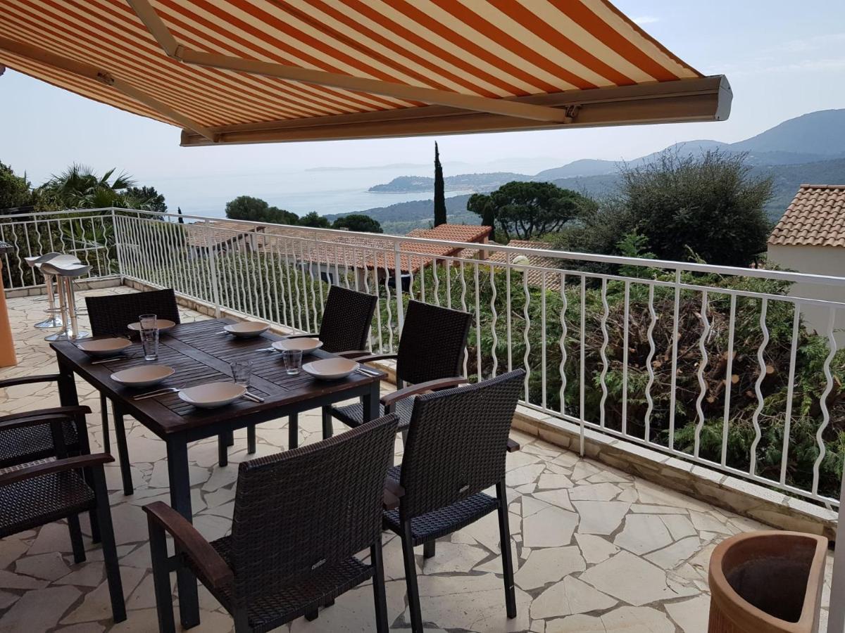 Villa Mit Grossartigem Panoramablick Auf Das Meer Und Direkt Am Pool La Croix-Valmer Exterior foto